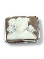 Brosche Mandile 1922 Dame Cammei  in Silber Conchiglia 2MSPCM36